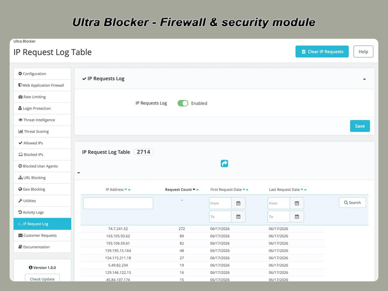 xtdblocker - Módulo de seguridad Ultra Blocker para PrestaShop - Módulo PrestaShop de Extendo Modules