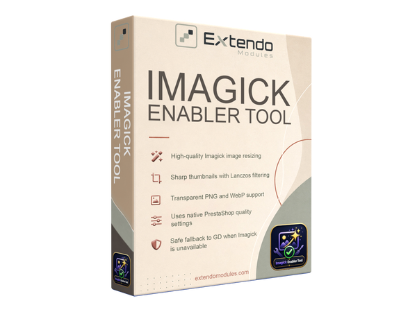 xtdimagick - Модуль інструменту активації Imagick - Модуль PrestaShop від Extendo Modules