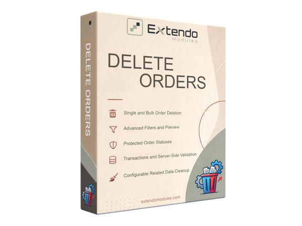 xtddeleteorders - Модуль видалення замовлень - Модуль PrestaShop від Extendo Modules