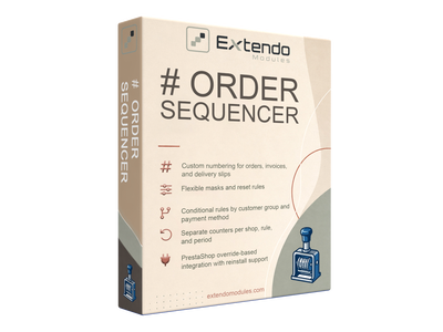 xtdordersequencer - Order sequencer module - PrestaShop module by Extendo Modules