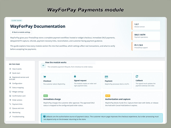 xtdwayforpay - WayForPay Payments module - PrestaShop module by Extendo Modules
