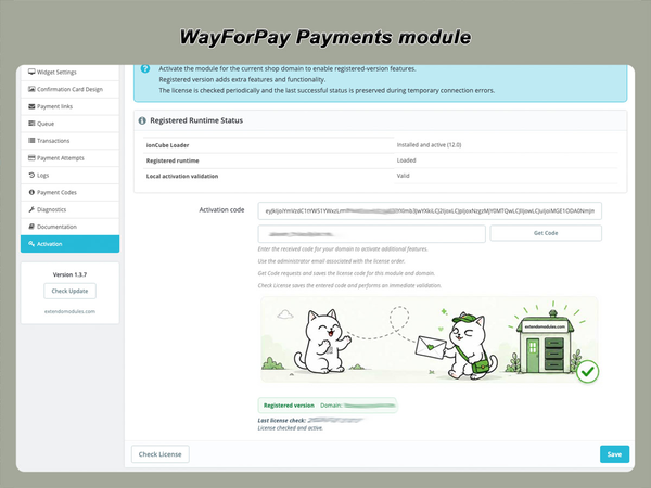 xtdwayforpay - Модуль платежів WayForPay - Модуль PrestaShop від Extendo Modules