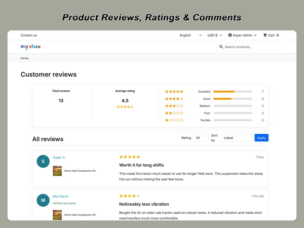 PrestaShop Product Reviews Module with Ratings & Q&A
