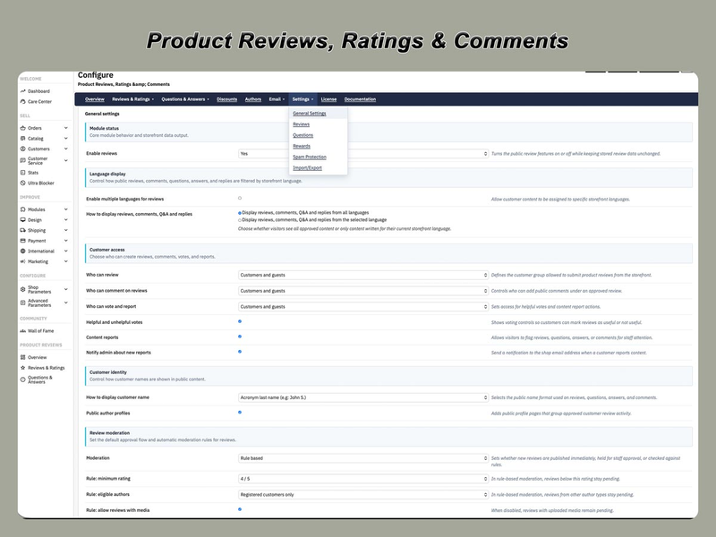 Modulo di recensioni prodotti PrestaShop con valutazioni e domande e risposte