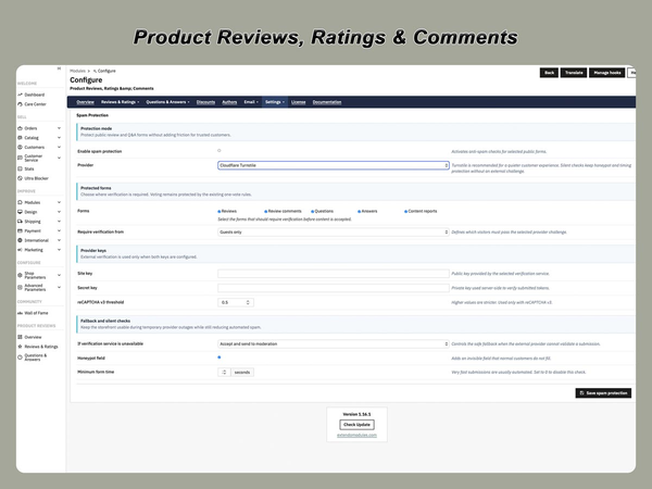 PrestaShop Product Reviews Module with Ratings & Q&A