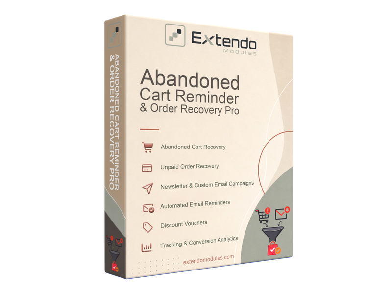xtdabandonedcart - Abandoned Cart Reminder & Order Recovery Pro - PrestaShop module by Extendo Modules