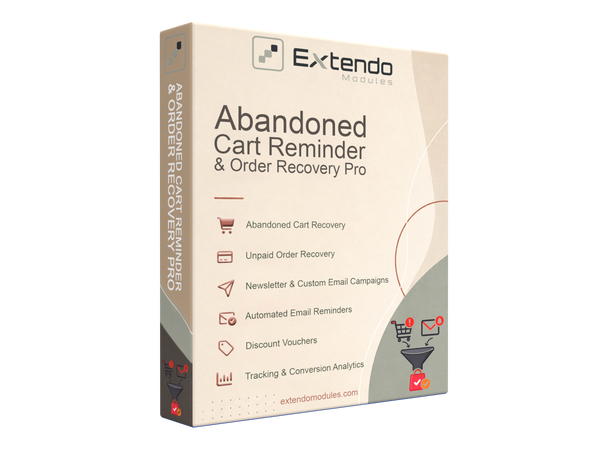 xtdabandonedcart - Нагадування про покинутий кошик та відновлення замовлень Pro - Модуль PrestaShop від Extendo Modules